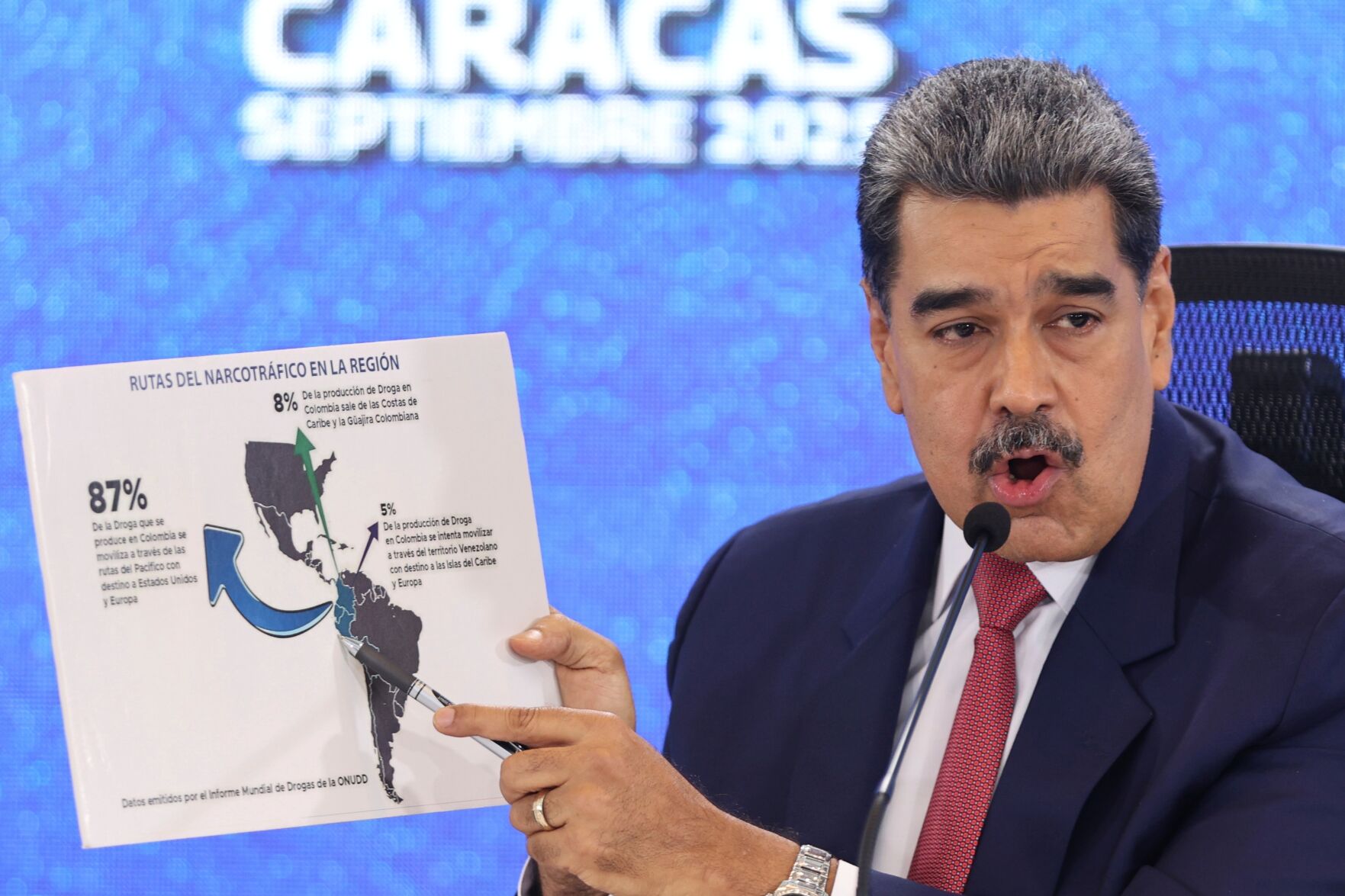 Venezuela's Maduro says the US is fabricating a war as aircraft carrier approaches